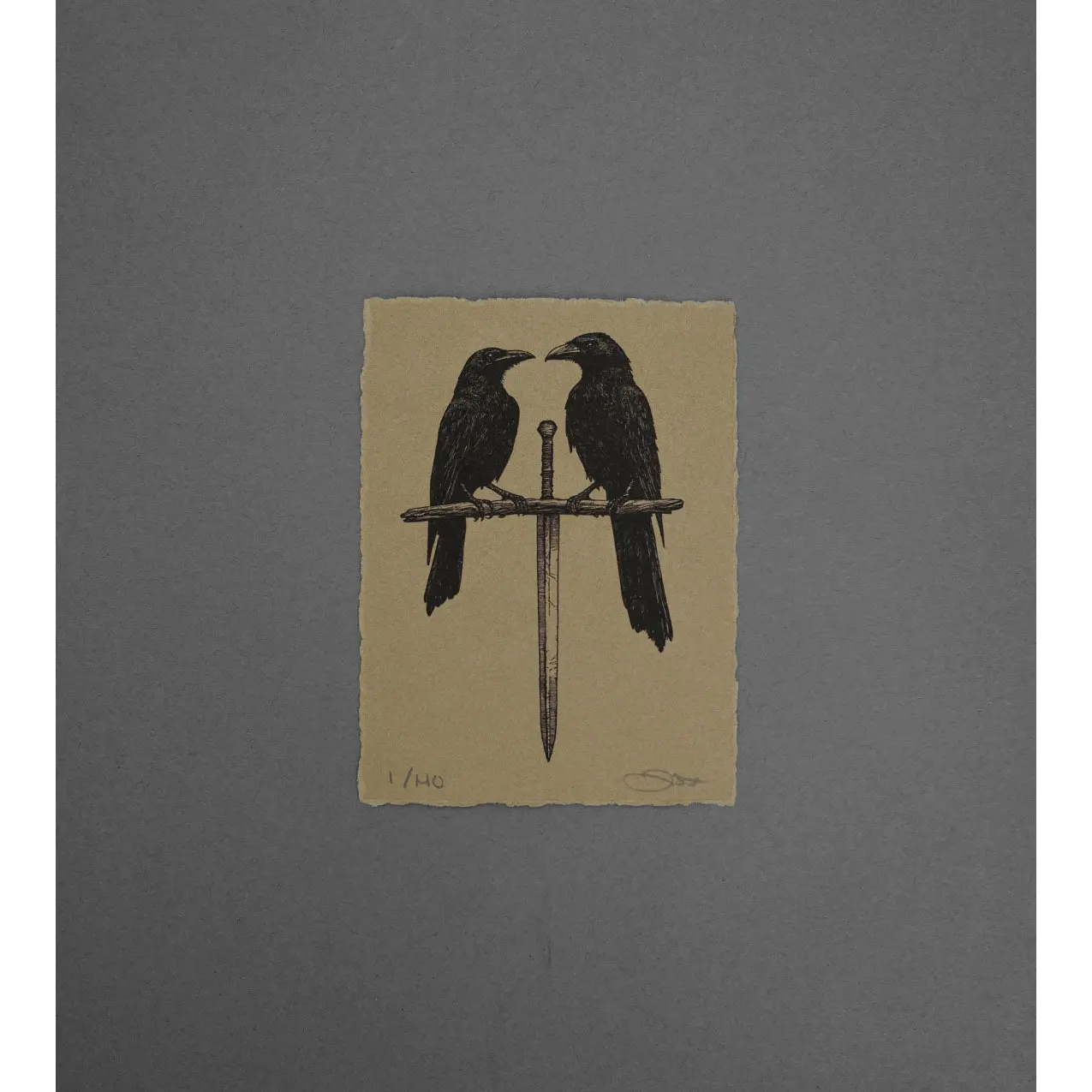 Crows Sword  - High-Quality Print