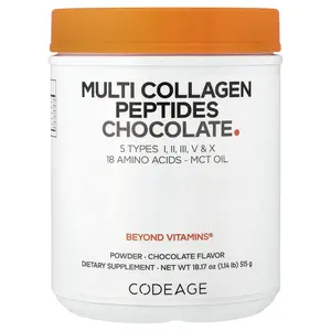 Codeage Multi Collagen Peptides Powder, Chocolate, 18.17 oz (515 g)