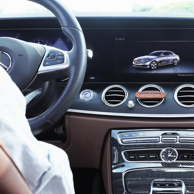 FANCYSPACE 7-in-1 Car Air Freshener Long Lasting, 3-Month Long-Lasting Old Money Style Natural Wood Car Air Freshener – Magnetic Clip, Premium Scent, Christmas Limited Gift Edition