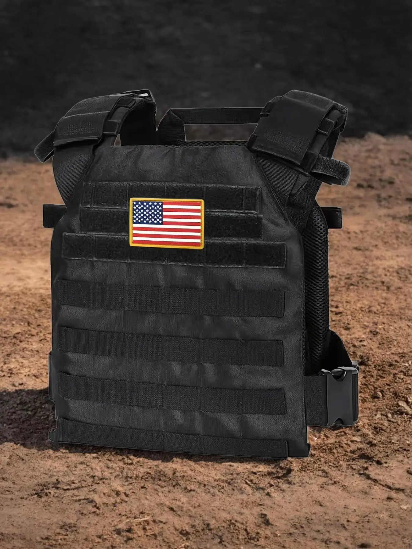 Tactical Quick Release Molle Vest, Adjustable Lightweight Sport Vest for Training Outdoor with Patch, Casual Adjustable Vest for Training & Outdoor, Tactical Equipment Gear