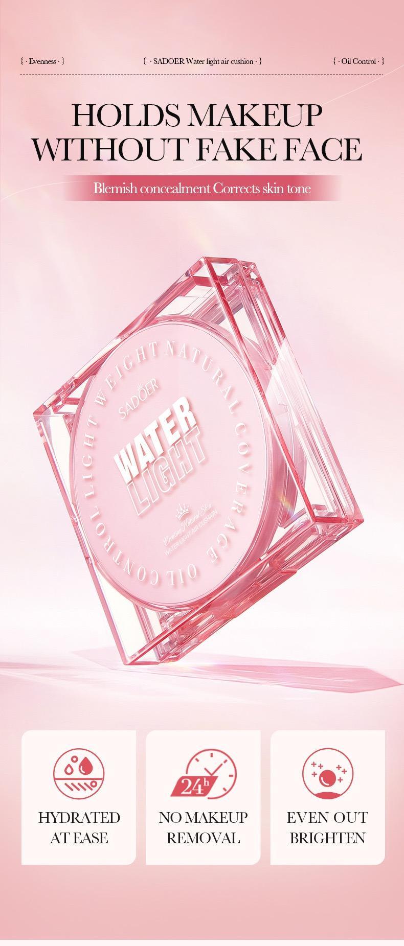 Mask Fit All Cover Pink Cushion Foundation-24-HourLasting High coverage Matte Finish Concealer KoreanCushion Foundation For FlawlessMakeup