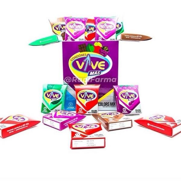 Vive  2 Cajitas de 3 Und cada una Sabor Fresa Gum Bubblegum Snack