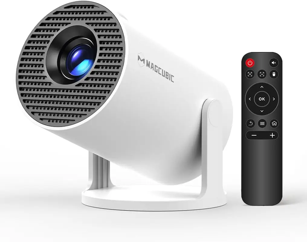 Mini Projector with Wi-Fi and Bluetooth, 4K Support Smart Portable Projector Magcubic