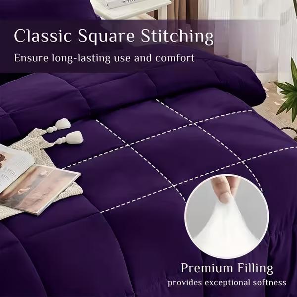 2/3pcs Comforter Set, 100% Microfiber Filling, Soft & Luxurious Warmth, 1 Quilt + 1/2 Pillowcases, Machine Washable, Must-Have Bedding for Home And Dorm, Perfect Gift for Valentine's Day, Weddings, And Galentine's Day