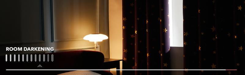 Deconovo Blackout Curtains 2 panels, Gold Star Foil Print Blackout Curtains Room Darkening Thermal Insulated Sun Blocking Grommet Curtains Deconovo Blackout Curtains 2 panels, Gold Star Foil Print Blackout Curtains Room Darkening Thermal Insulated Sun Blocking Grommet Curtains