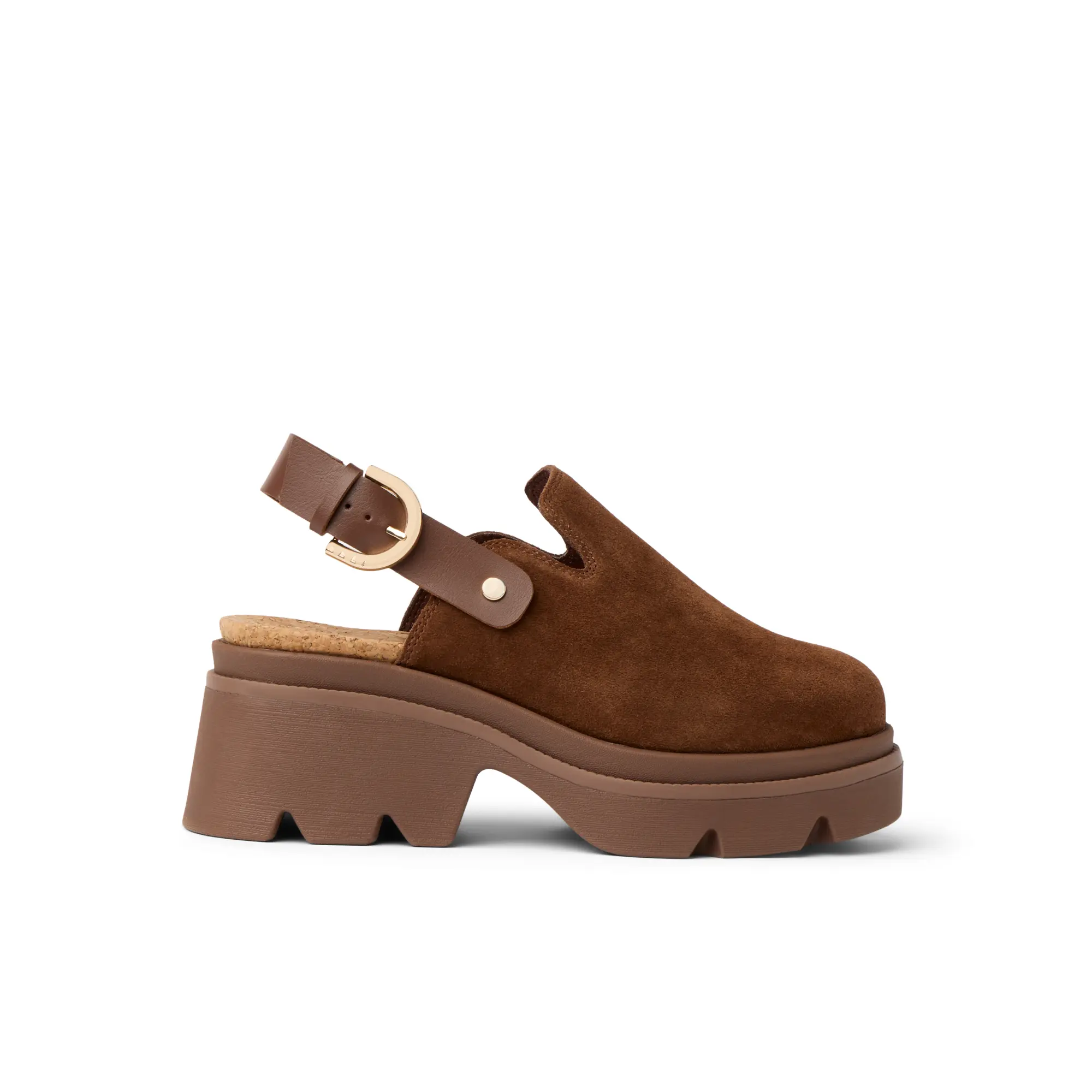 Vista Luxe Solene Chocolate | Women's Genuine Suede Leather Clog | REEF Shoes
