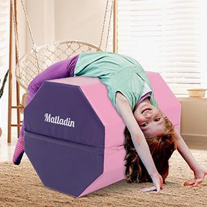 Matladin Gymnastics Octagon Mat 24"x26" Skill Shape Tumbling Backbend Trainer Exercise Mat for Preschool Kids Gym Cheerleading, Martial Art,TikTokShopBlackFriday