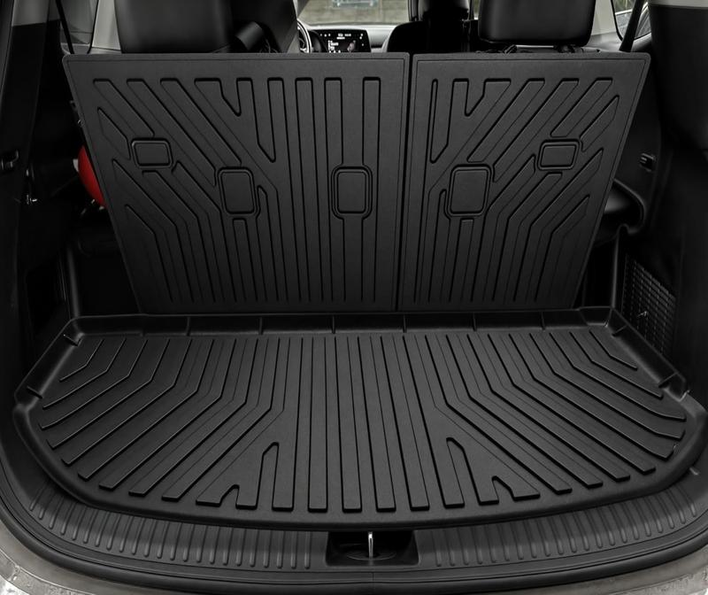 YITAMOTOR Floor Mats Trunk Mat with Backrest for Kia Telluride 2020-2025, Custom Fit TPE All Weather Floor Liners for Kia Telluride EX SX Accessories, Odorless Anti-Slip Back Seat Protector Full Mat Set YITAMOTOR Floor Mats Trunk Mat with Backrest for Kia Telluride 2020-2025, Custom Fit TPE All Weather Floor Liners for Kia Telluride EX SX Accessories, Odorless Anti-Slip Back Seat Protector Full Mat Set
