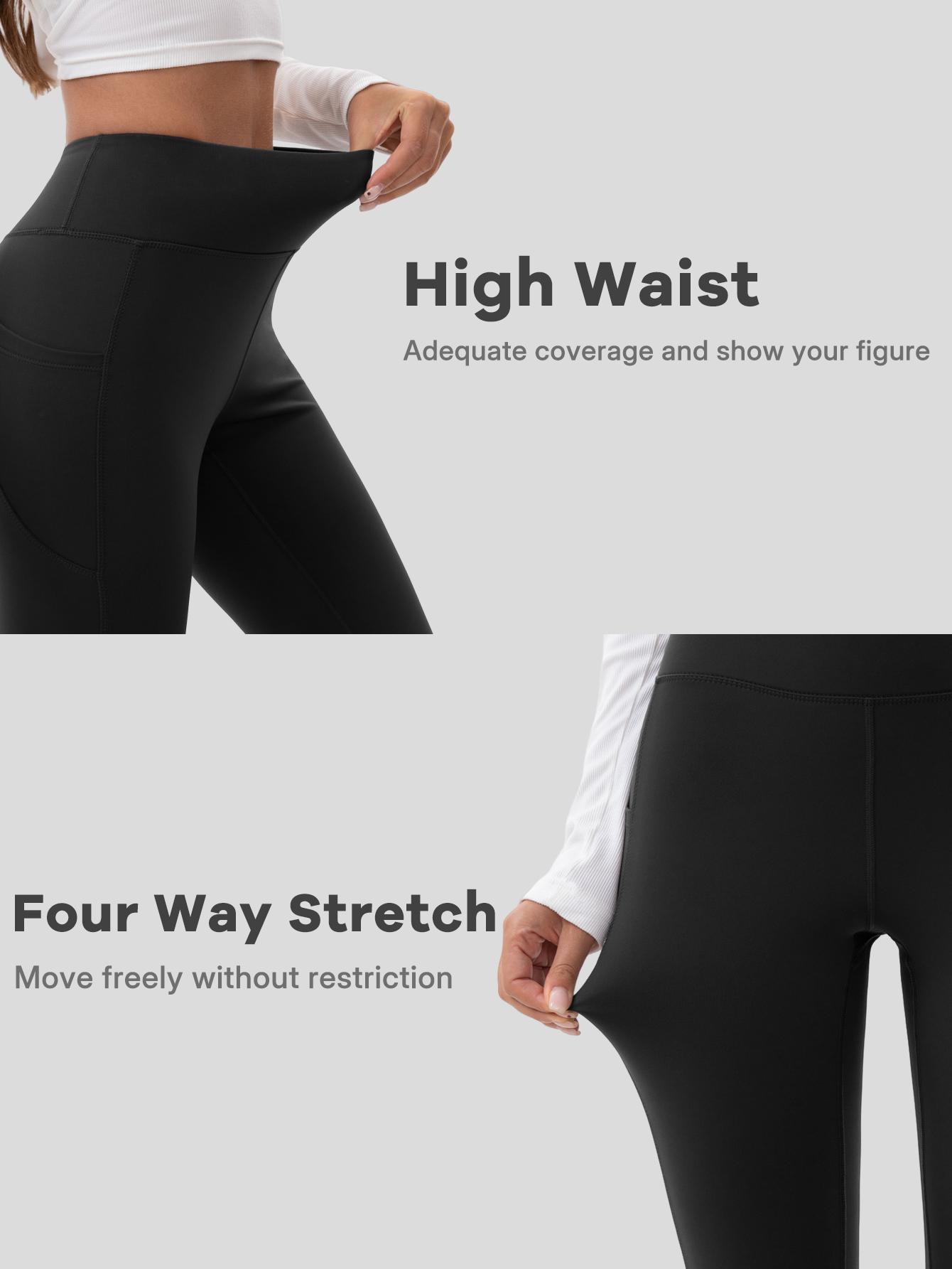 3PCS Warm Fleece-Lined High-Waisted Butt-Lifting Flare Yoga Pants for Women - Leg-Shaping Tights in Dark Gray Light Gray & Black for Winter Daily Wear