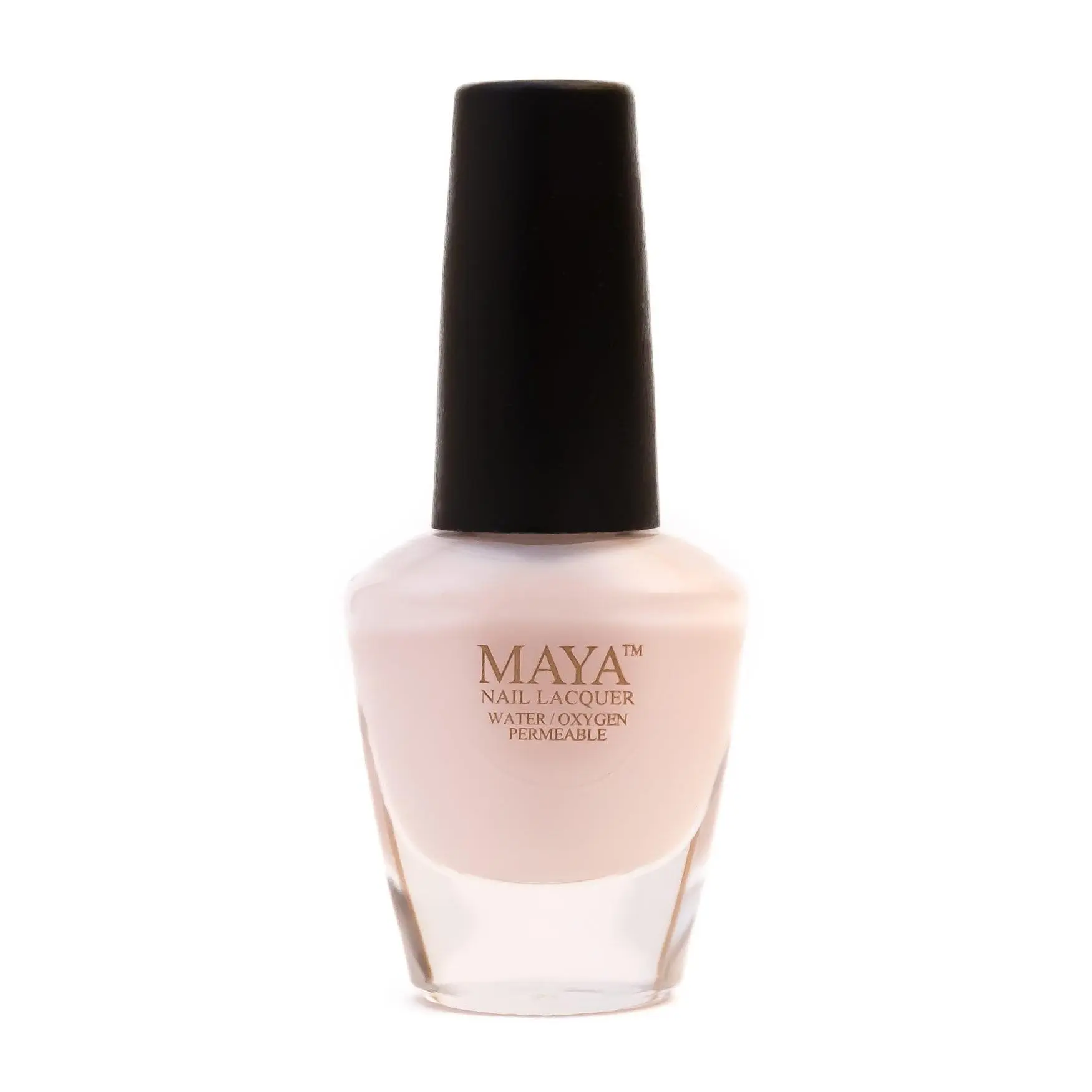 MAYA Halal Nail Polish - Pastel Pink, Breathable & Wudu Friendly, Full Opacity Creamy Finish, 9-Free Formula, Vegan, Water Permeable