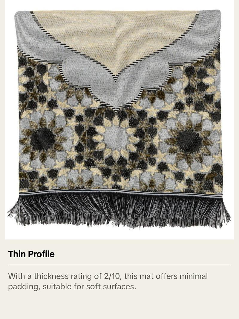 Chenille Thin Travel Islamic Prayer Mat Stargazer - Blue Chenille Thin Travel Islamic Prayer Mat Stargazer - Blue