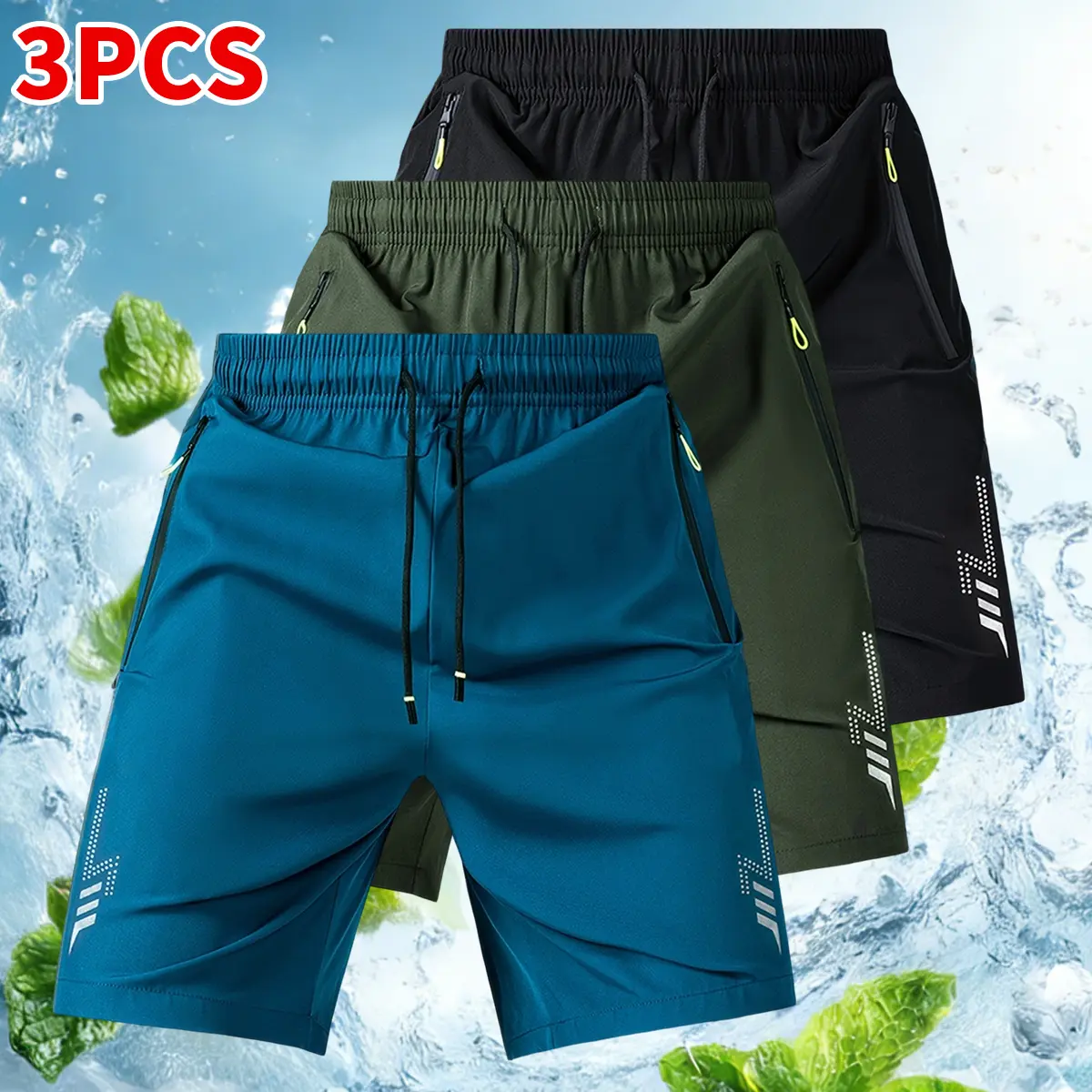 Lake Blue + Army Green + Black