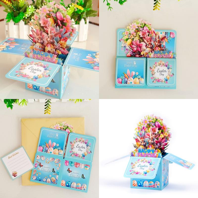 Valentine's Day Card, 3D Pop-Up Card with Flower Bouquet Keepsake Gift, Romantic Valentines Gifts and Flowers 2-in-1 Idea for Valentine, Birthday, Wedding, Anniversary, Easter, Wife Husband, Mom, Women, Him Her, Girlfriend Boyfriend