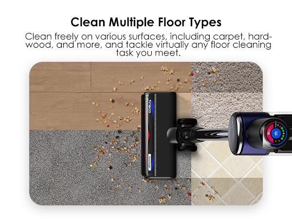 TINECO PURE ONE Station Pet Cordless Stick Vacuum Cleaner, Station with Self-Clean, ZeroTangle Brush for Pet Hair, Hard Floor, Carpet, Tile, Pet Grooming, Lightweight, Handheld Vacuum