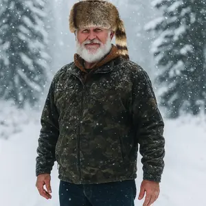 Raccoon Hat with Tail for Women Men Faux Fur Coonskin Raccoon Tail Hat Warm Winter Cap for Unisex Cold Weather