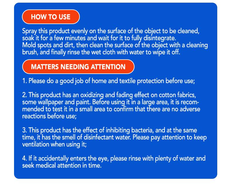 Lanwexy Highly Effective Mould Removal Spray - Prevents Mould Regrowth