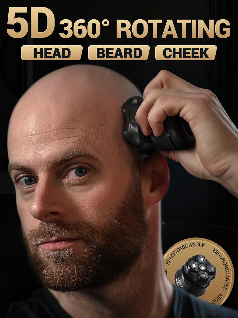 OLOV Removable Razor 5D , Men's Razor, Men's Wet Razor, Body Trimmer,IPX7 Waterproof Men's Razor with Type-C Charging Comfort.