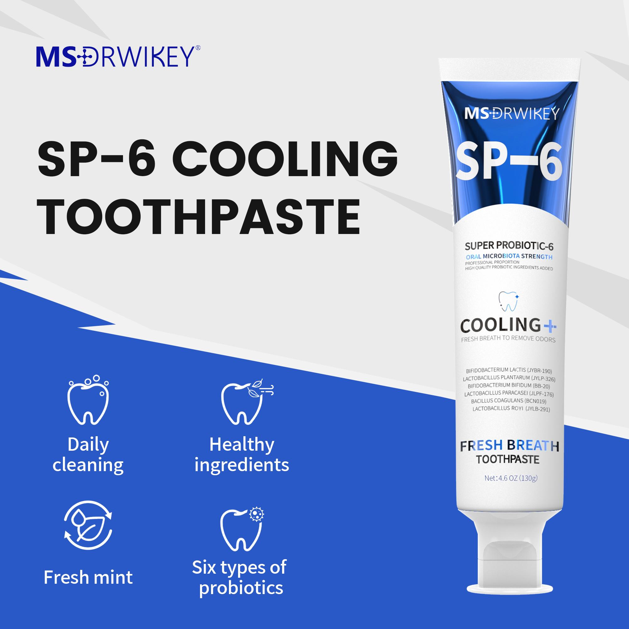 MSDRWIKEY Fresh Breath Toothpaste | Dual Protection with Probiotics & Plant Extracts | Long-Lasting Freshness & Confident Smile