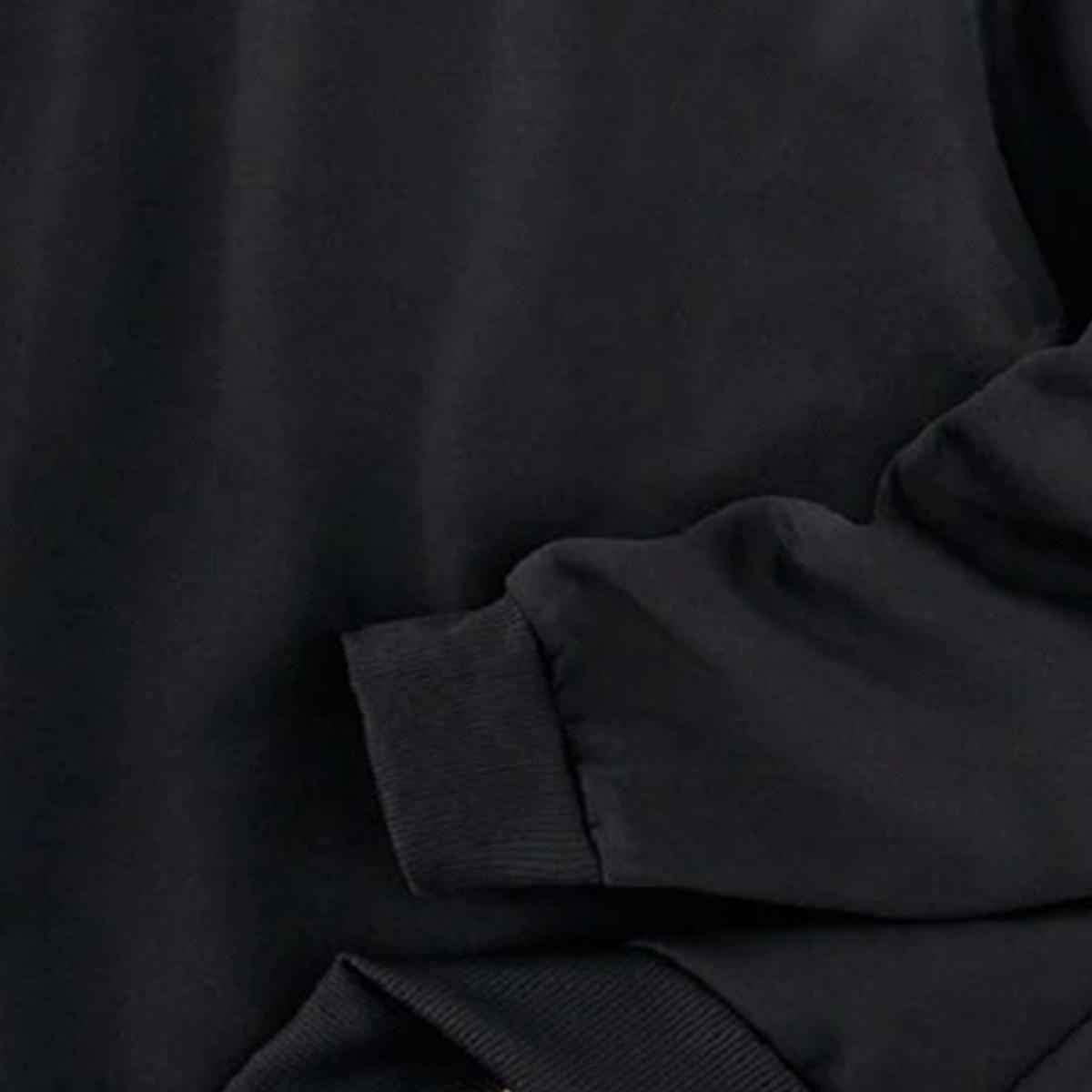 Men’s Cozy Fleece-Lined Sweatshirt - Warm Autumn & Winter Pullover with Mountain Print, Long Sleeve, Crew Neck, Casual Style, Cozy Clothing – Casual Style Top | Fleece-Lined Comfort, Soft & Warm Pullover for Cold Weather