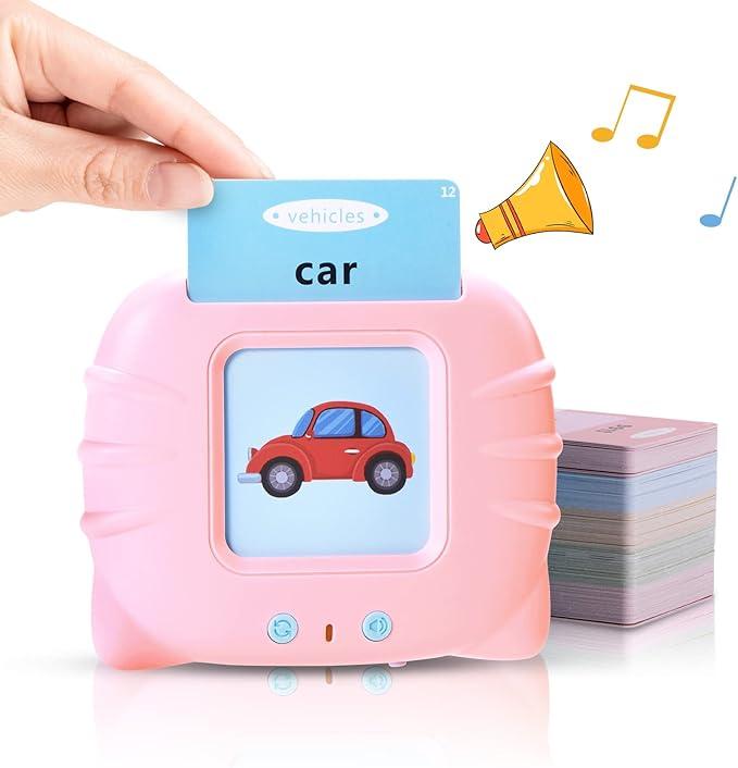 Mango Toddler Toys Talking Flash Cards Learning Machine for Kids English Spanish Bilingual Educational Device for 3-6 Year Olds Montessori Language Learning 224 Words Gift for Halloween Christmas New Year 2026