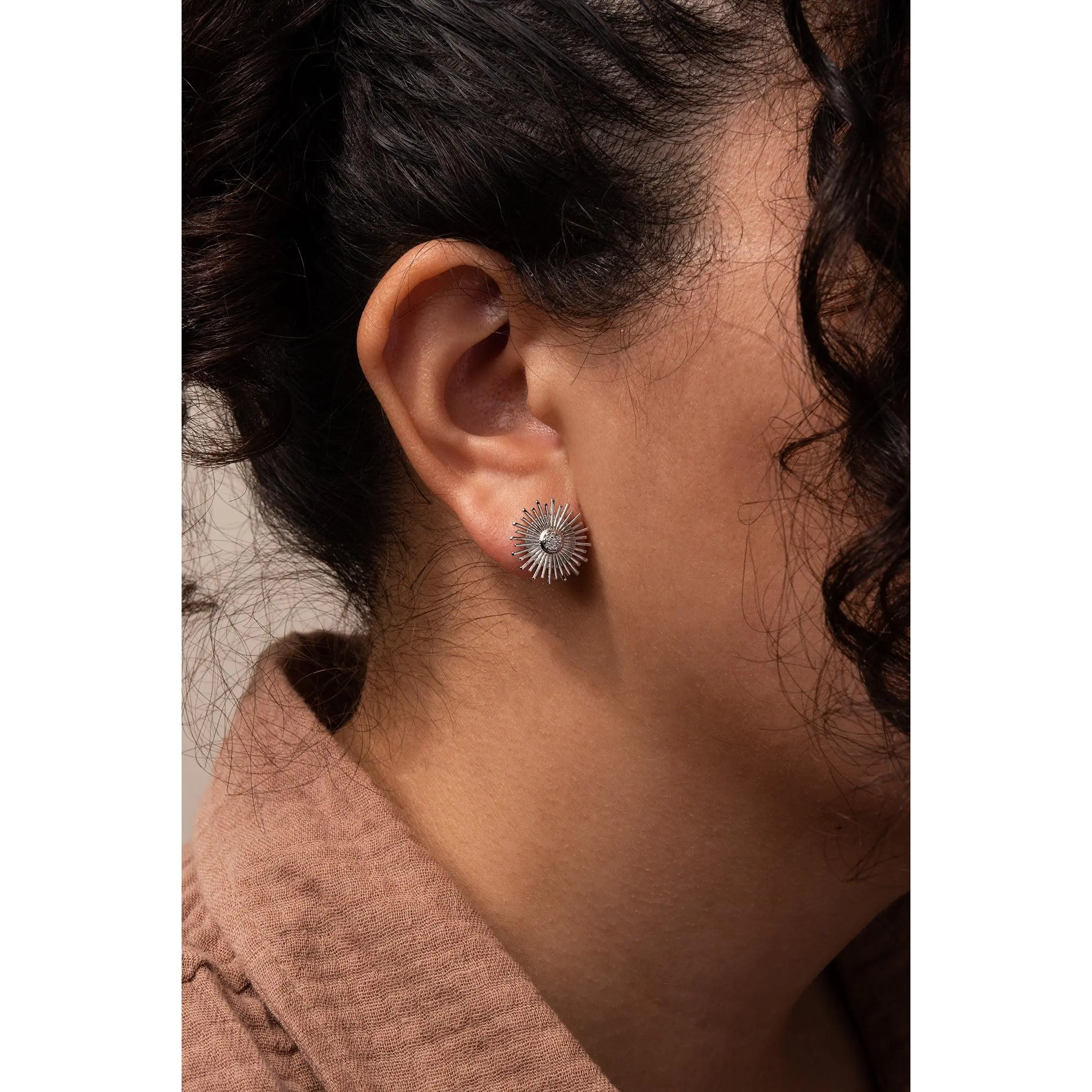 Sunburst Stud Earrings