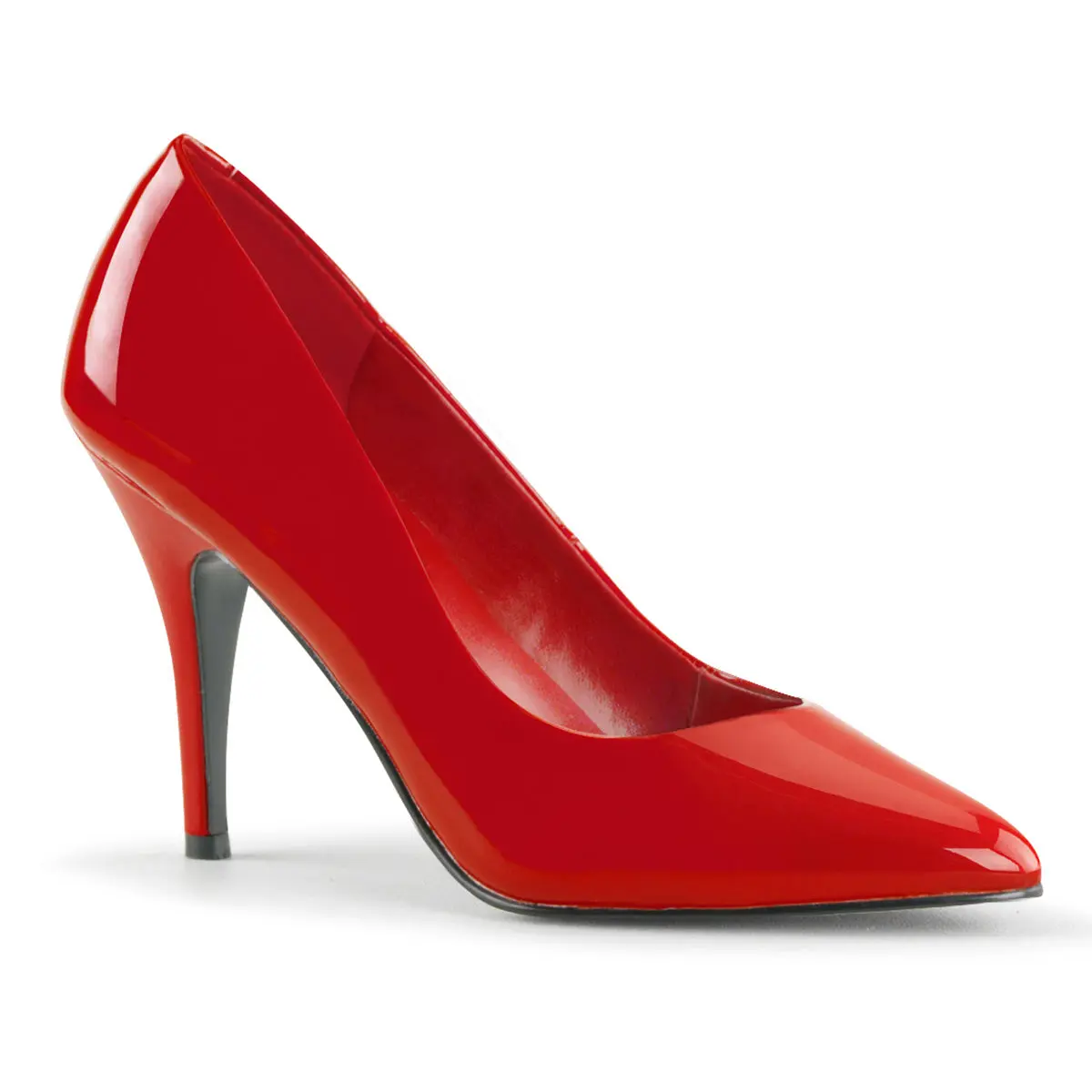 Pleaser Women's Vanity-420 Plain Pointed Toe Pumps with a 10.2cm Stiletto Heel, Ideal for a Girl's Party or Evening Event
