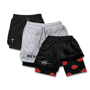 Jujutsu Gym Shorts,Cloud Workout Shorts, Casual Comfy Breathable Cross Shorts for Gym Workout Running, Men's Sport & Outdoor Clothing for Fall and SummerP