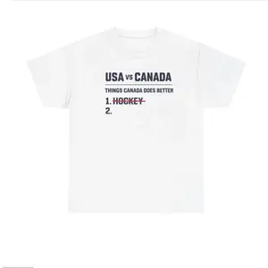 USA vs Canada Funny Hockey T-Shirt, Things Canada Does Better Tee, Canadian Hockey Humor Shirt, Sports Rivalry Graphic Tee