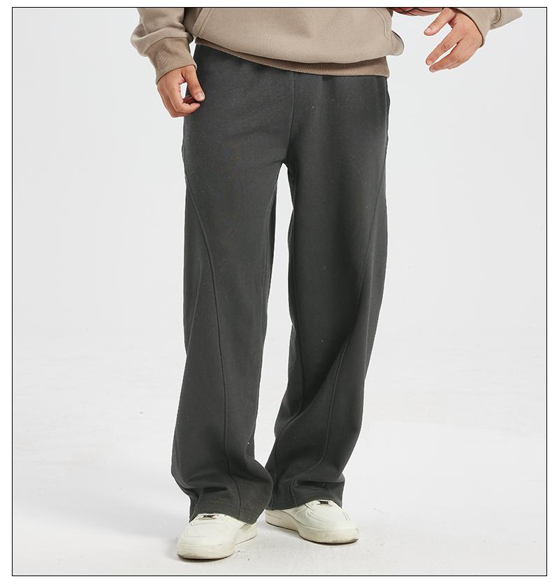 Men's Thermal Lined Sweatpants Oversize Drawstring Waist Casual Loose Pants for Fall Winter School Season Daily Wear Cozy Warm Soft Cotton Men's Thermal Lined Sweatpants Oversize Drawstring Waist Casual Loose Pants for Fall Winter School Season Daily Wear Cozy Warm Soft Cotton