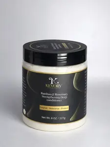 Kevory Bamboo & Rosemary Strengthening Deep Conditioner - Nourish Moisturize Protect with Bamboo Extract & Rosemary for Stronger Hair Growth