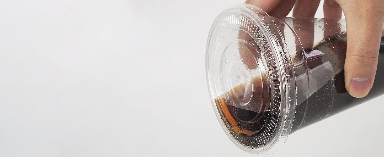 50-Pack 12-32oz Clear Plastic Iced Coffee Cups with Lids and Straws, Disposable To Go Cups for Smoothies, Milkshake, Cold Beverages, Coffee Bar Accessories