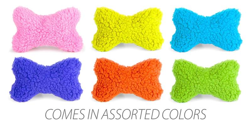 Jeffers Fuzzy Shapes Dog Toys with Squeakers, Assorted Colors