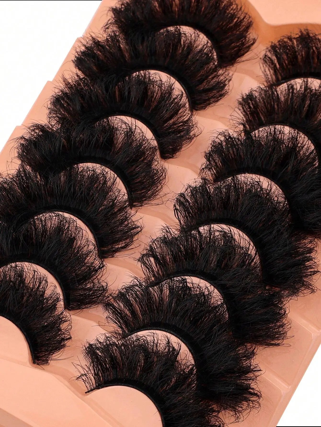 7 Pairs Thick, Soft Natural Looking Fluffy False Eyelashes, Eye-Catching