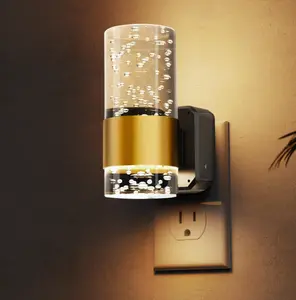 2 Packs Acrylic Aesthetics Night Light, Auto Dusk to Dawn Sensor LED Night Light for Bedroom Kitchen, Dimmable