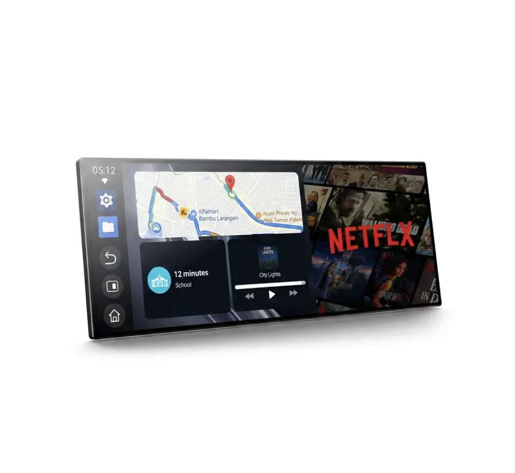 11'' Wireless Carplay Screen for Car Built-in Net-Flix YouTube Apps, Portable Touchscreen Car Stereo with Android Auto, Backup Camera, OTA Updates, Bluetooth, Voice Control, GPS Navigation,FM