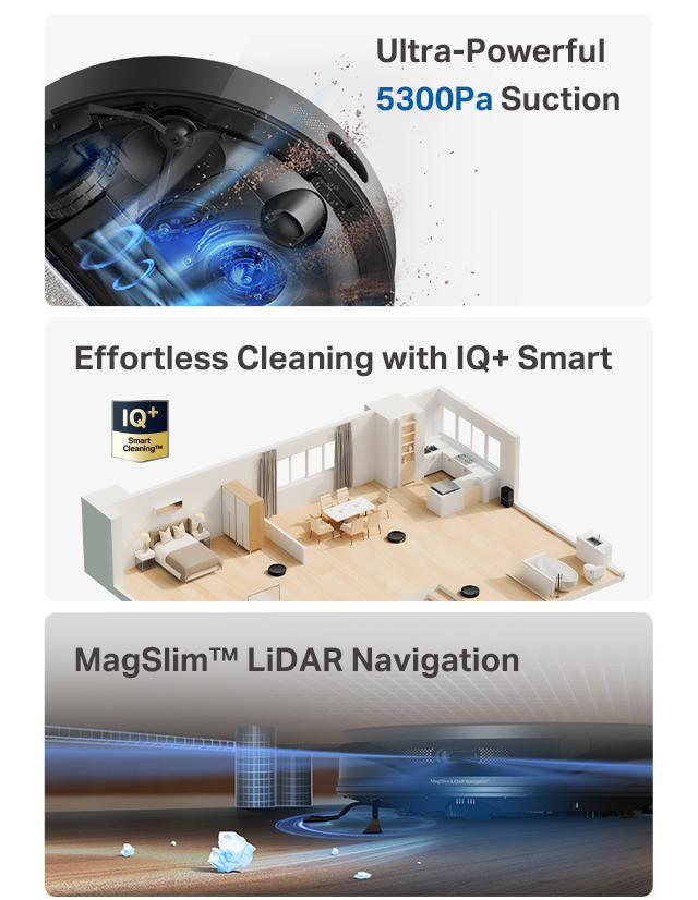 Tapo RV20 Max Plus Ultra-Slim Robot Vacuum and Mop with 5300Pa Suction, MagSLIM LiDAR Navigation, Auto-Empty Dock, 97% Dust Pickup, Alexa & Google Home Compatible - Deep Cleaning Machine Deep Cleaning Machine Automatic Wireless Tapo RV20 Max Plus Ultra-Slim Robot Vacuum and Mop with 5300Pa Suction, MagSLIM LiDAR Navigation, Auto-Empty Dock, 97% Dust Pickup, Alexa & Google Home Compatible - Deep Cleaning Machine Deep Cleaning Machine Automatic Wireless
