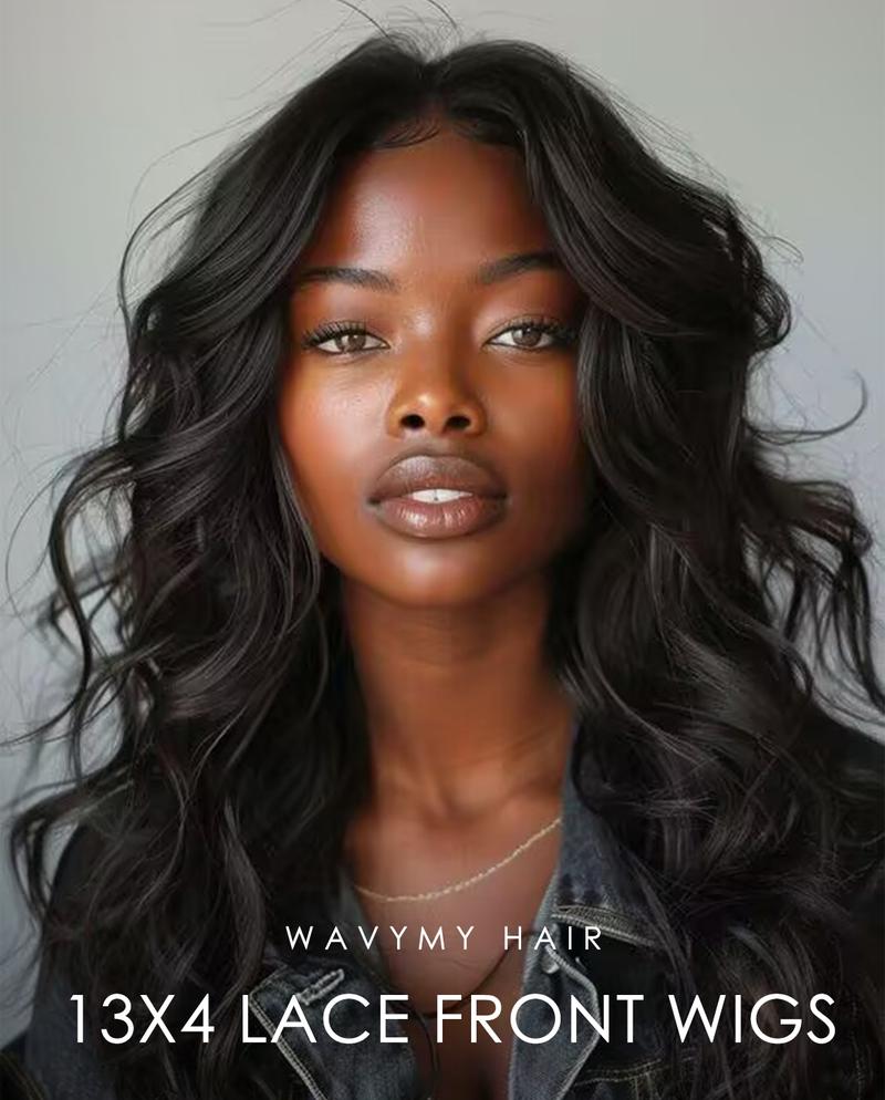 Wavymy Hair Kinky Curly 13x4 Lace Front Short Bob Human Hair Wigs 14 Inch 180% Density