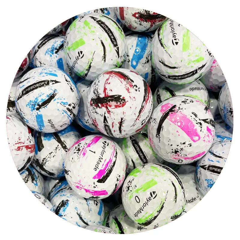 TaylorMade SpeedSoft Ink Mix - Mint Golf Balls