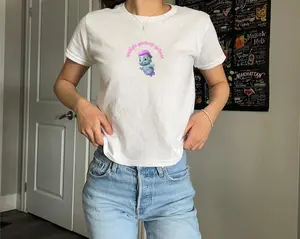 [Sale off up to 50%] Women's Funny Baby Tee Bibble 90s Style Baby Tee Trendy Gift for Friend Y2K Shirt Gift for Friend