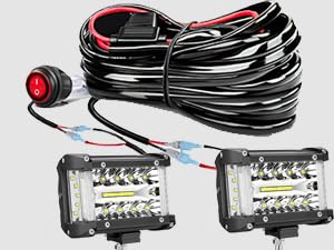 Nilight Side Shooter LED Light Bar 2PCS 4.3 Inch Triple Row Spot Flood Combo Lights Led Work Light with Wiring Harness Kit for Off Road Fog Light Driving Light on Truck SUV ATV UTV Nilight Side Shooter LED Light Bar 2PCS 4.3 Inch Triple Row Spot Flood Combo Lights Led Work Light with Wiring Harness Kit for Off Road Fog Light Driving Light on Truck SUV ATV UTV