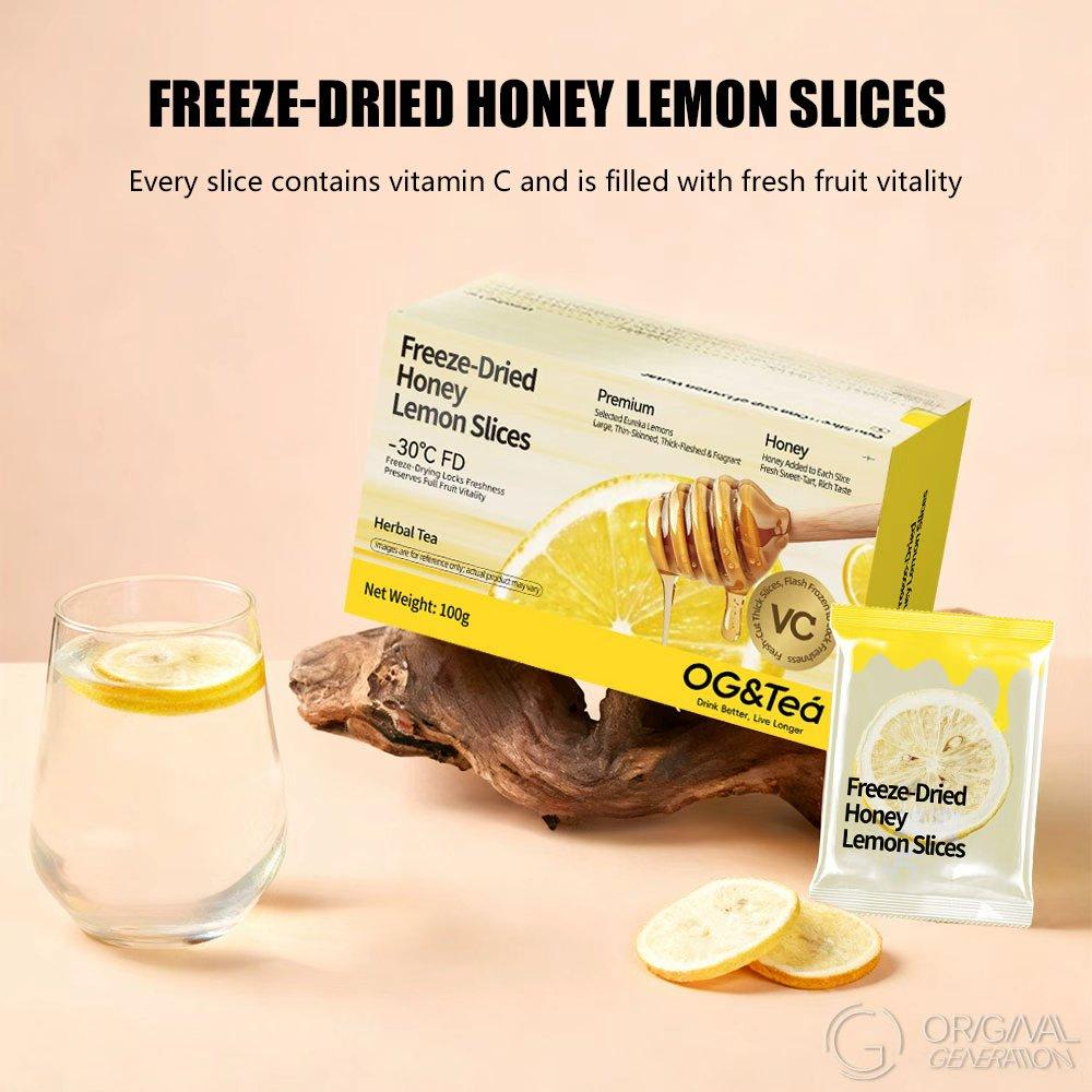 2025 Freeze-Dried Honey Lemon Slices - Individually Packaged Fruit Tea 100g