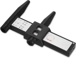 Wheel PCD Gauge, Wheel/Rim Bolt Pattern Measuring Tool, Car PCD Ruler Sliding Caliper for 4 5 6 8 Holes Lug Wheel Rim Gauge