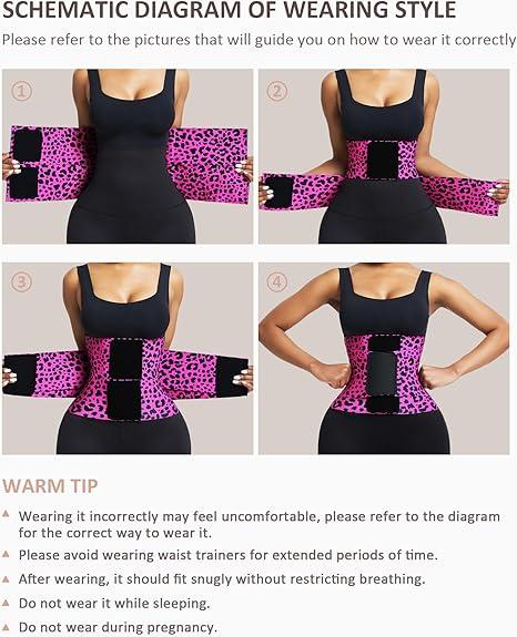 FeelinGirl #LIVE1 Belt Waist Cincher Ab Belt Tummy Control Body Shaper with Triple Wrap Women Comfortable Fabrics Adjustable Lady Festival Lady  Comfort Fabrics Womenswear Springtok Tummy Control Compression Shapewear