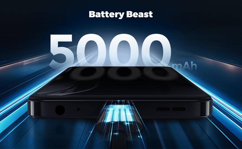 MIRO C1 Selfie & Stream Camera Phone - Dual 50MP Front + Back Camera, 5000mAh Battery, 12GB (4+8) RAM + 128GB Storage, Android 14, Unlocked Dual SIM Smartphone - Cellphone