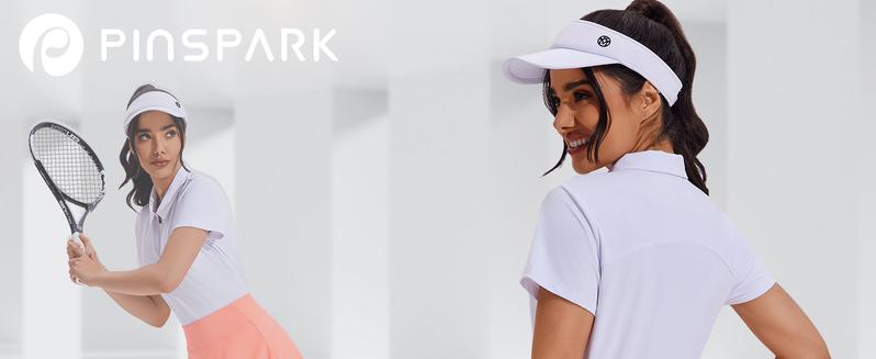 PINSPARK Tennis Skirt Womens Pleated Skort Lightweight Mini Active Skirts Golf Appeal with Pocket,Coral Large springtok OutdoorFun Sporty Wide Waistband Comfortable Inner Lining Dominate The Court Independence Day