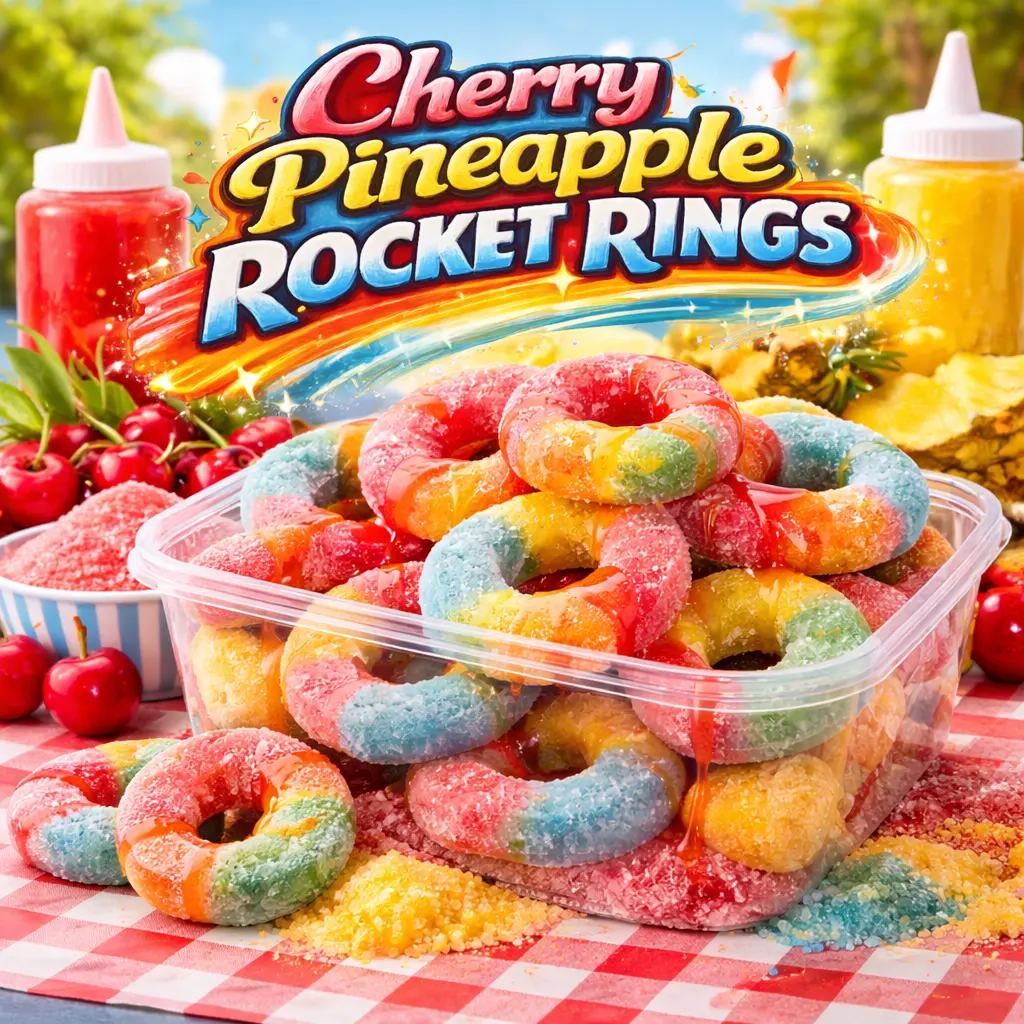 Cherry Pineapple Rocket Rings