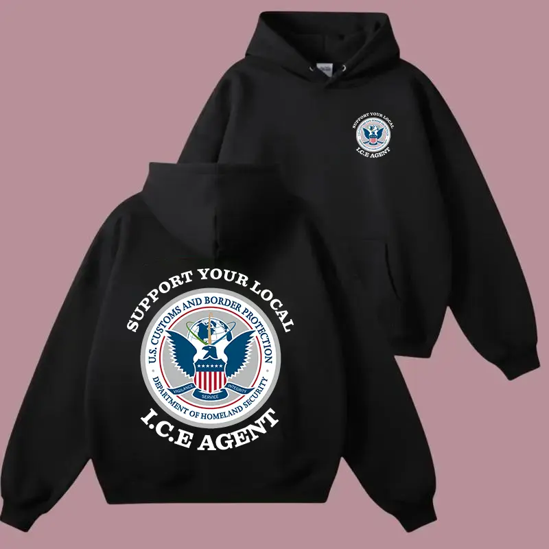 Police ICE US Immigration 2 Sided T-Shirt, Support ICE Shirt, Outfit For Men and Women
