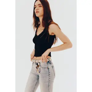 H&M Crinkled jersey vest top