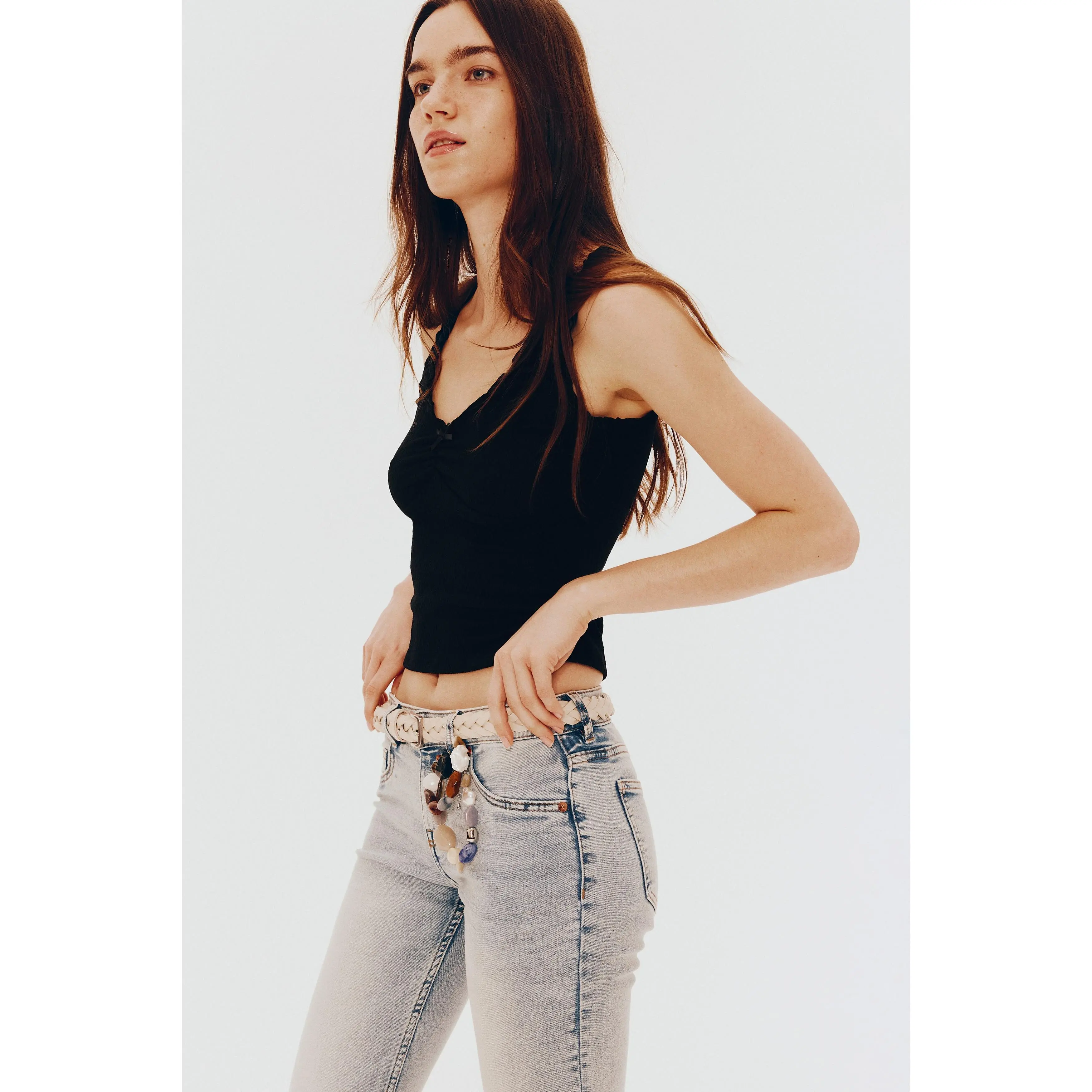 H&M Crinkled jersey vest top