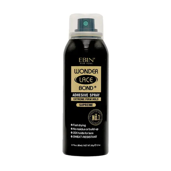 Ebin New York Wonder Lace Bond Adhesive Spray Extreme Firm Hold Supreme 2.7oz/ 80ml